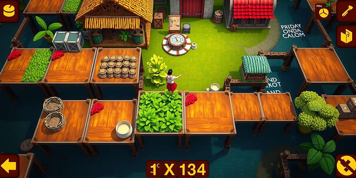 Cinnamon Chaos gameplay showing a player managing their cinnamon plantation and trading with merchants in a historical Indian market